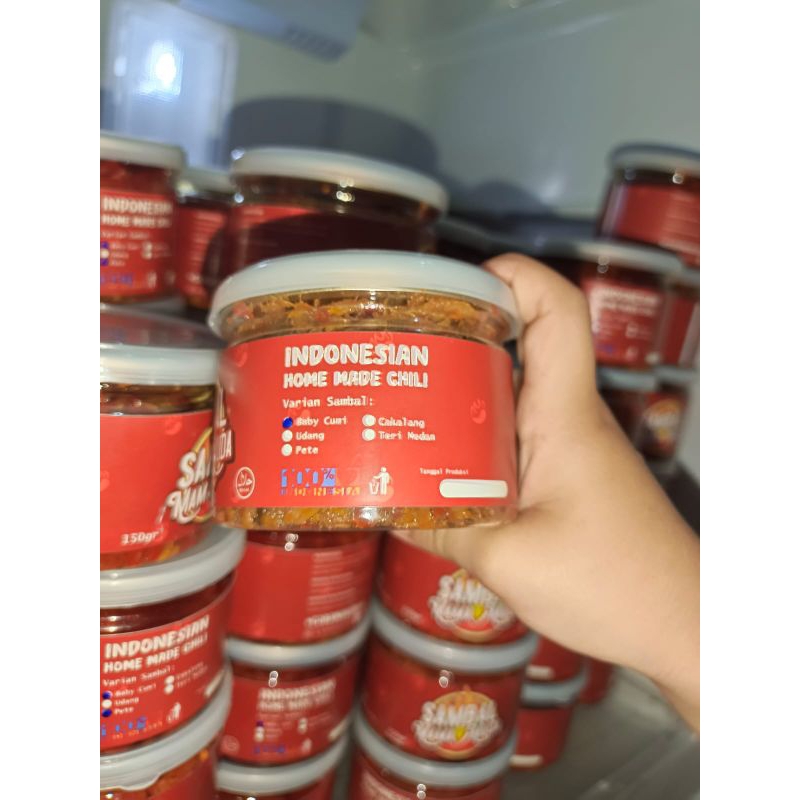 

Sambal Baby Cumi Teri Medan Udang Ikan Cakalang