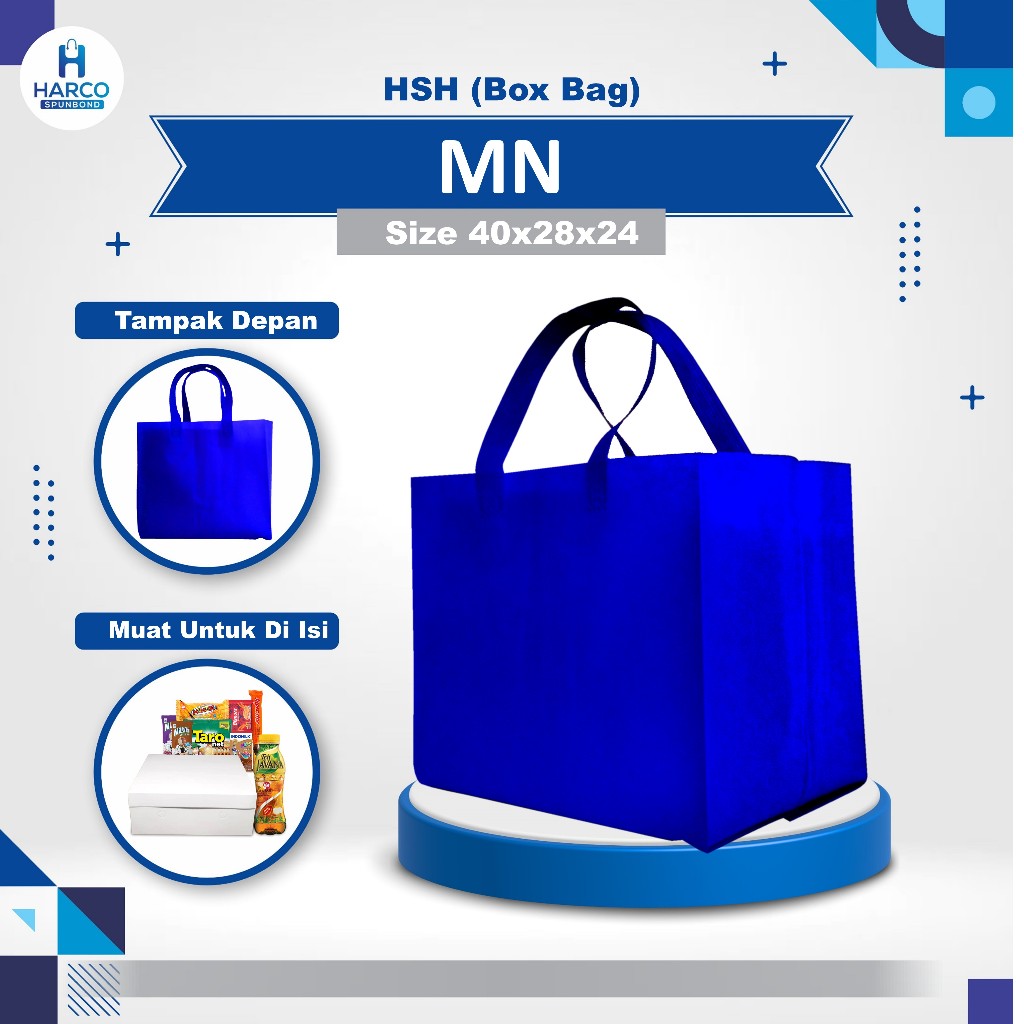 

Tas Hajatan Jumbo | Tas Walimahan Box Nasi 24 | Tas Spunbond Ukuran 40x28x24