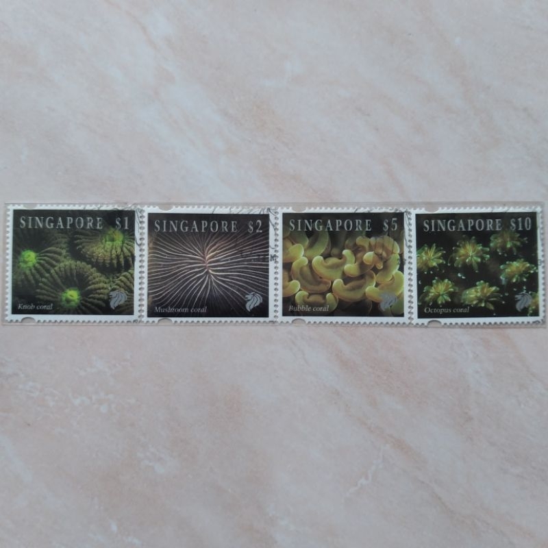 

Perangko Prangko Singapore Singapura Reef Life 4 Pcs Nominal Terbesar - YN1041
