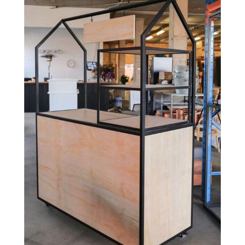 booth kayu / booth minuman