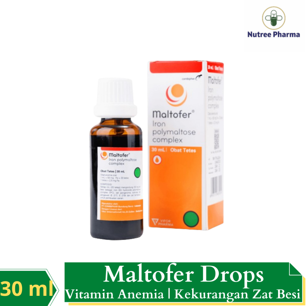 ⚡MURAH & DIJAMIN ORI⚡ Maltofer Drop 30 ml |  Obat Vitamin Anemia | Kekurangan Zat Besi | Zat Besi Vi