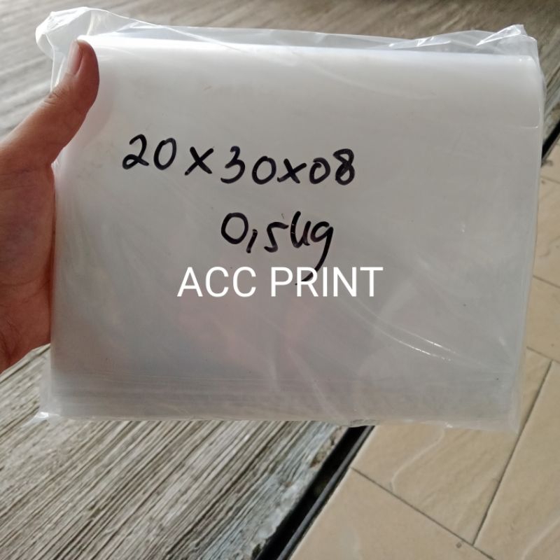 Plastik PP Tebal 08 / Plastik PP Bening 20x30x08 / Plastik Bening Uk. 20x30x08 / Plastik Kemasan Jaj