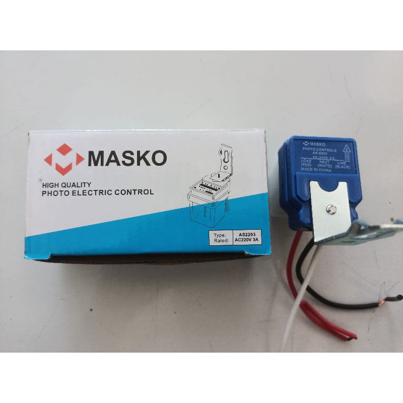 Photo Cell Fotocell Photocell Sensor Cahaya Otomatis MASKO 3A (Model Selcon)
