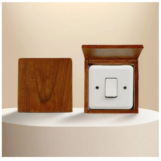 Frame Saklar Lampu Kayu Jati asli 3D Frame saklar Frame stopkontak Penutup saklar kayu