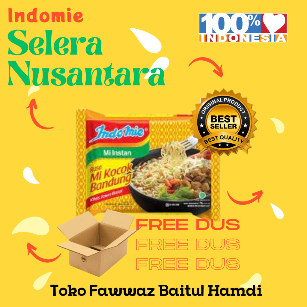 

INDOMIE RASA MIE KOCOK BANDUNG 75 gr | BEST SELLER SHOPEE