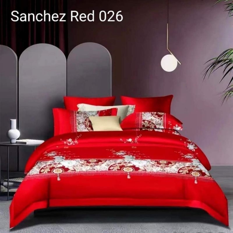 ✨RUMAH SPREI MEDAN✨ ✔NEW MOTIF‼ BEDCOVER FULL SET HOMEMADE CHINESE WEDDING KATUN JEPANG IMPORT MERAH