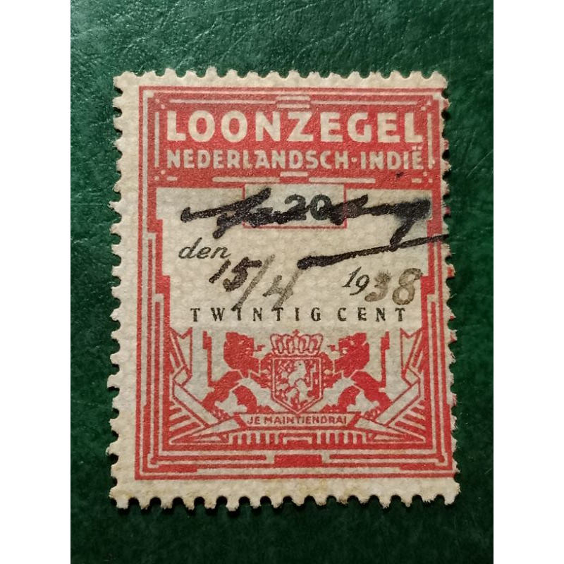 

Ned Indie Loonzegel 20 Cent Used/Bekas
