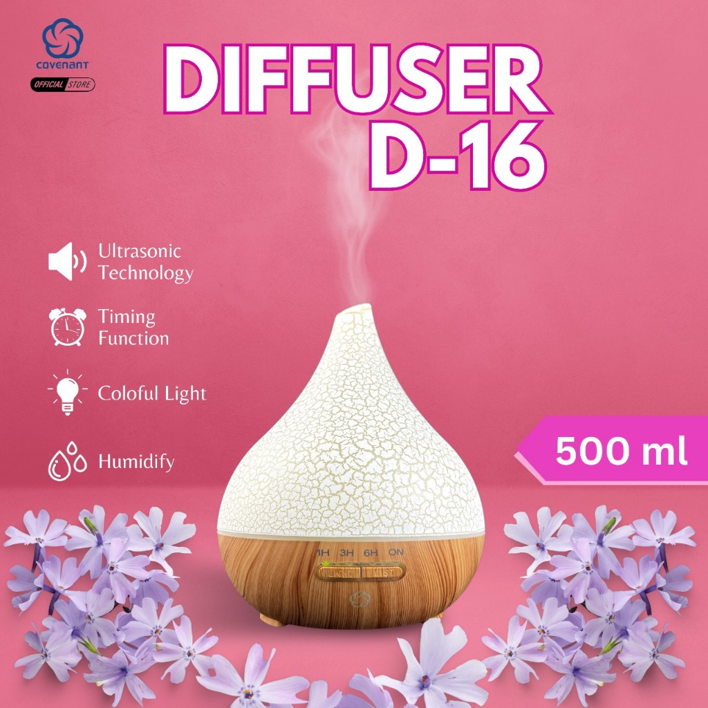 Covenant Humidifier Diffuser 500ml D16 Aroma Theraphy Essensial Oil