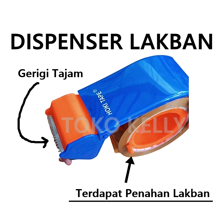 

[X13] Alat pemotong Lakban 2 inch Tape Cutter Dispenser / Tempat Lakban Plastik