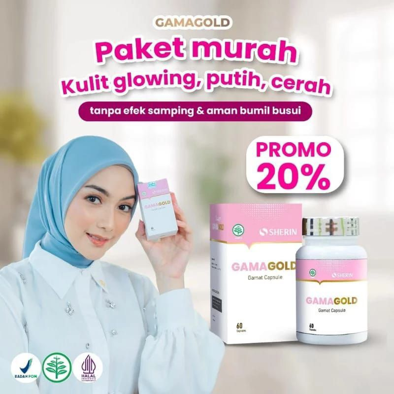 GAMAGOLD Collagen kapsul Gamat Emas Penghilang Flek Hitam Mencerahkan Vitamin Kulit