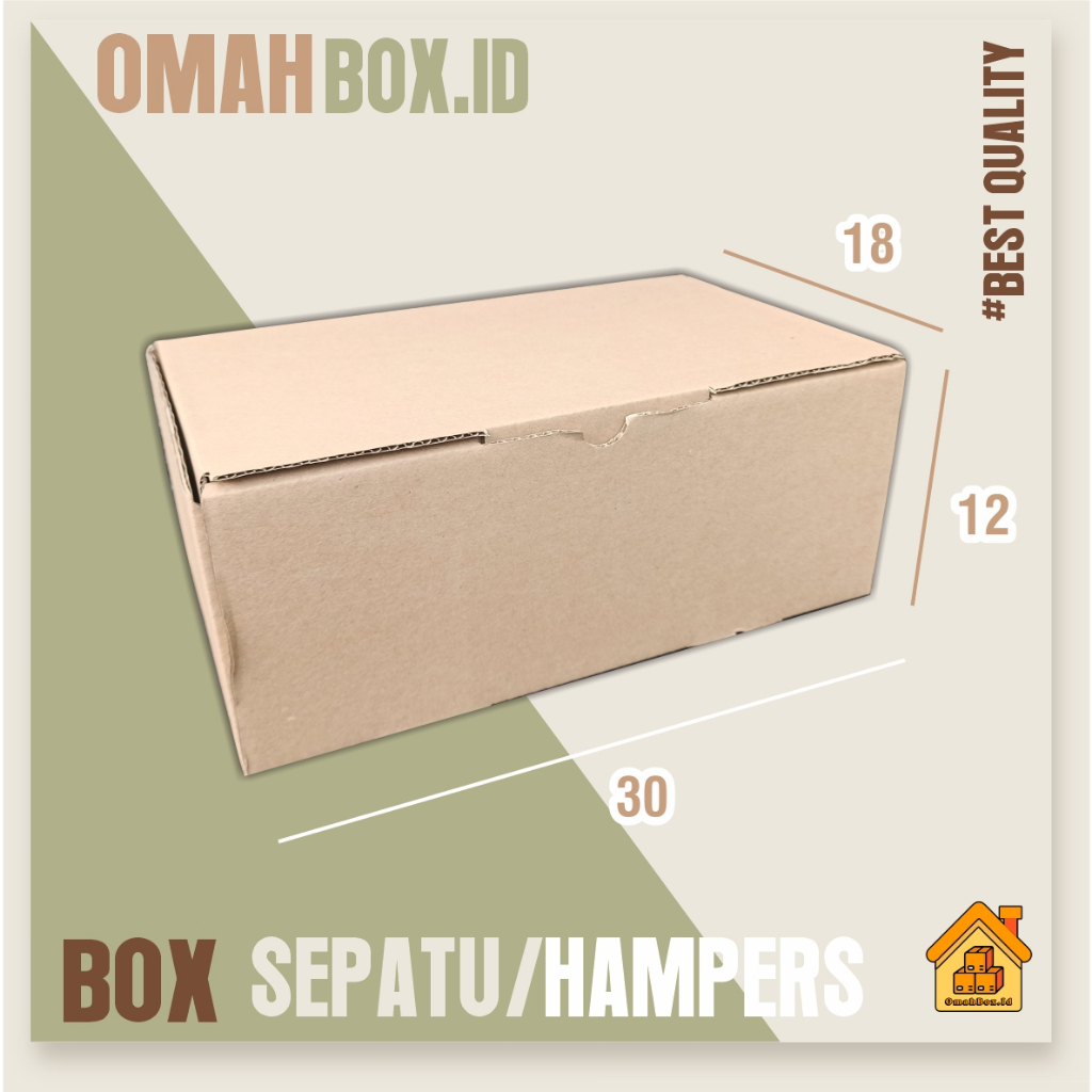 

Kardus Box 30x18x12 cm B FLUTE | kardus sepatu polos | kardus box polos | kardus diecut | box diecut | box hampers | box gift | box baju | kardus baju | box hijab | kardus dus box