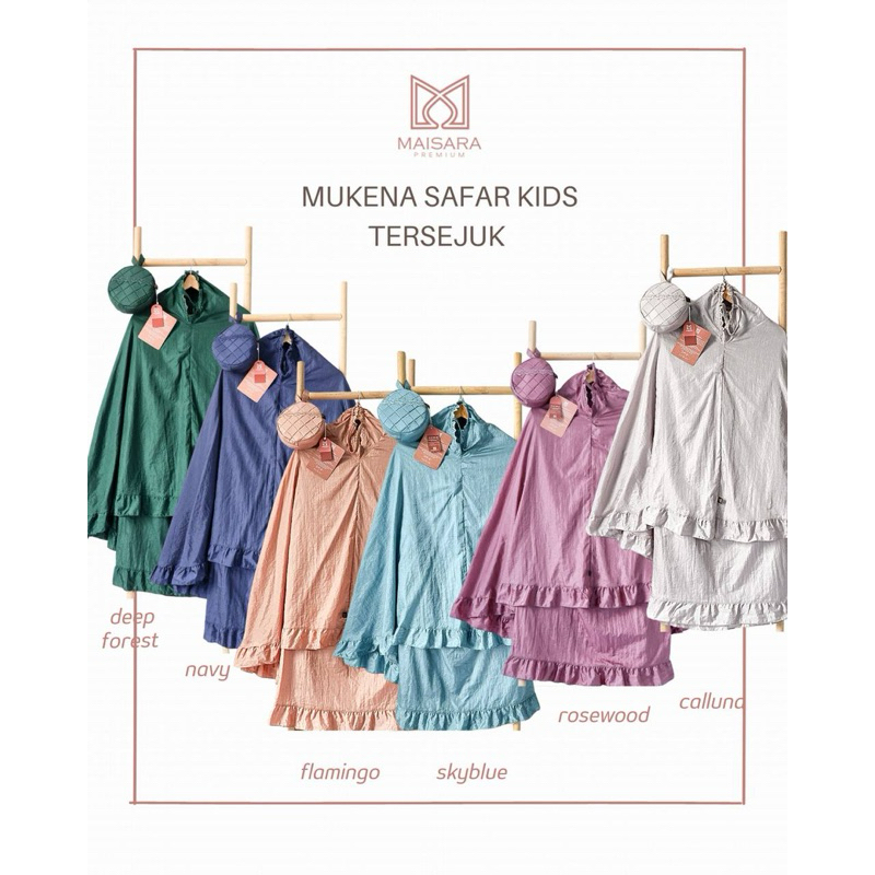 Mukena Safar Kids Mukena Anak Parasut Royal Maisara Premium