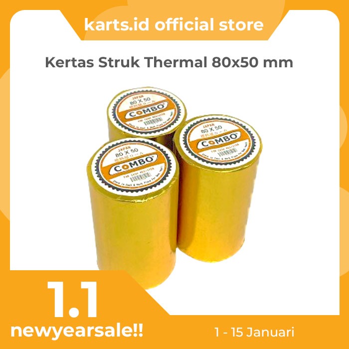 

Kertas Struk Thermal 80x50 mm