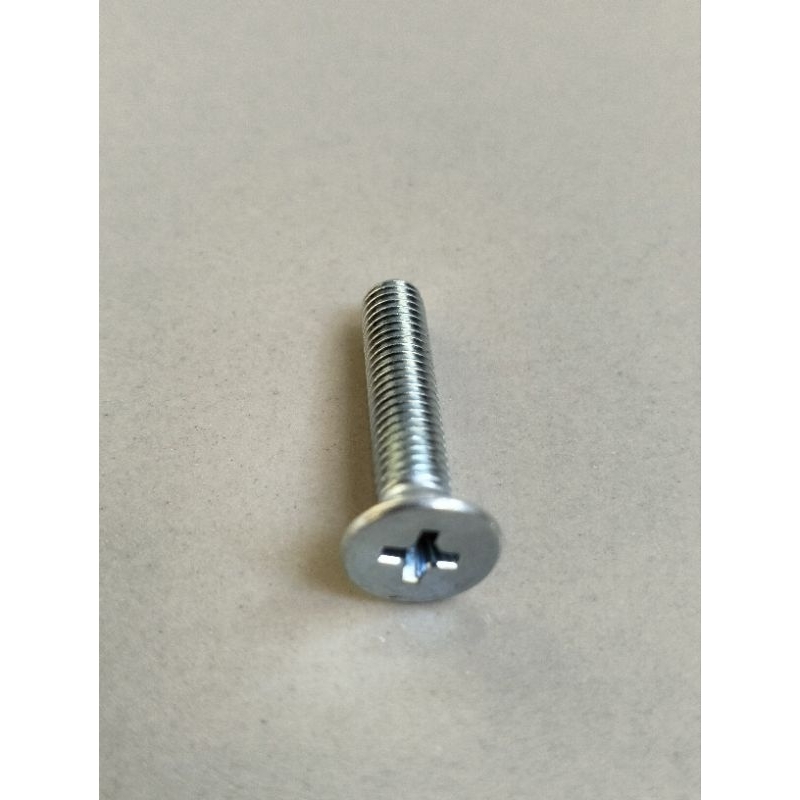 Baut JF M6x30 / Baut Obeng Plus KEPALA RATA / Baut payung M6x30