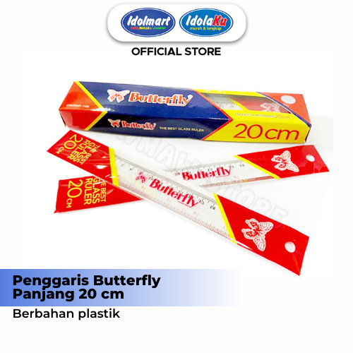 

IDOLMART Penggaris Butterfly 20 CM- Bogor