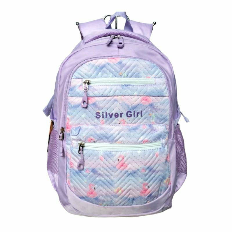 Tas ransel sekolah anak perempuan TK SD SMP Alto silver girl original