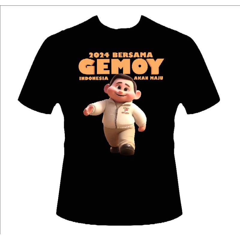 JEBER Kaos 2024 Bersama Gemoy / Baju Distro Gemoy Murah Keren