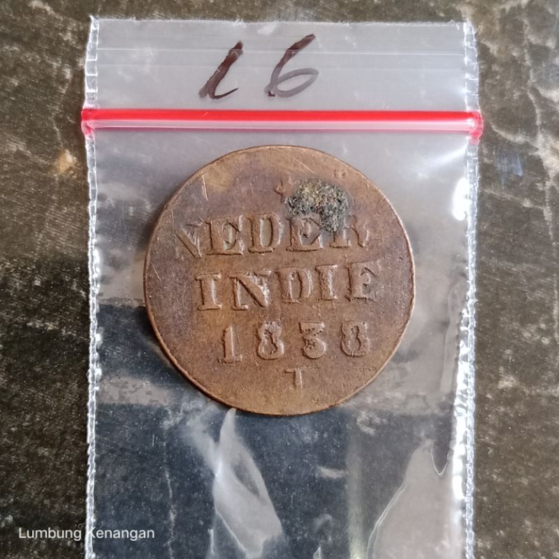 KVLK16 Koin Nederl indie uang Jaman Belanda
