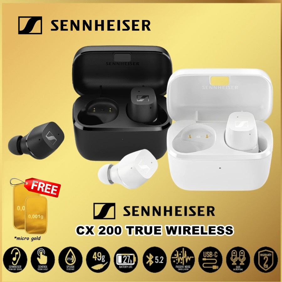 Sennheiser CX True Wireless CX 200 CX200 True Wireless TWS Earbuds