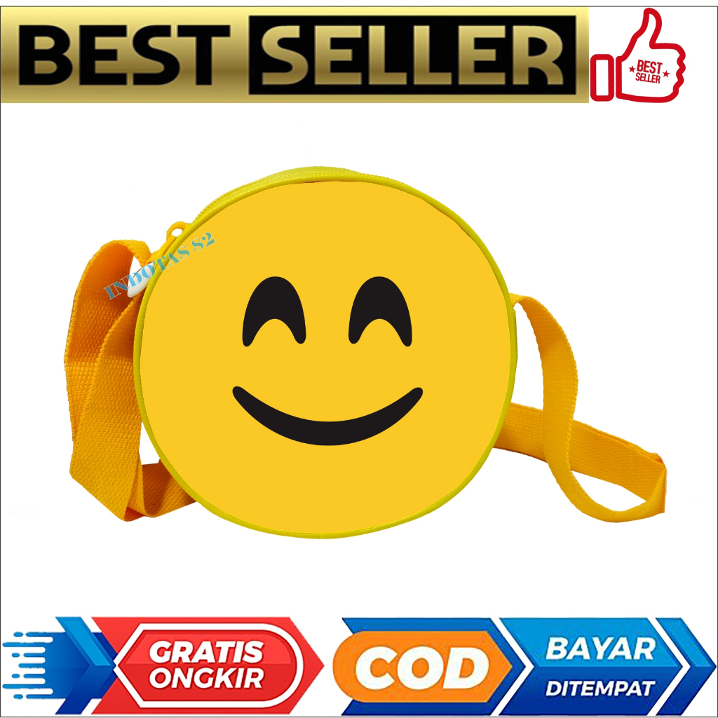 Tas Selempang Anak ABG Bentuk Bulat Kualitas Premium