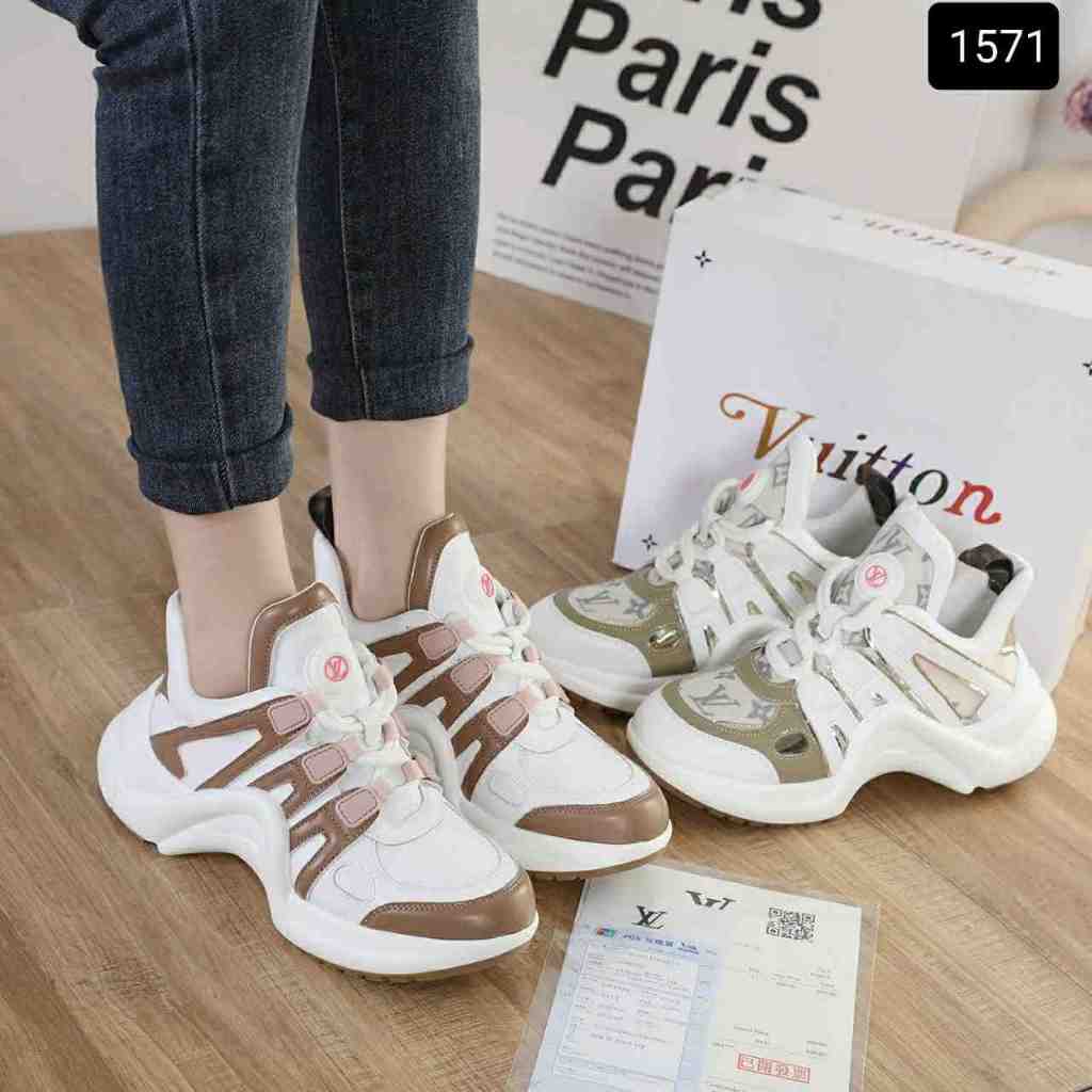 Sepatu Louis Vuitton 1571 ASD 89 Sepatu impor batam reseller murah wedges sport cantik sneakers shoe