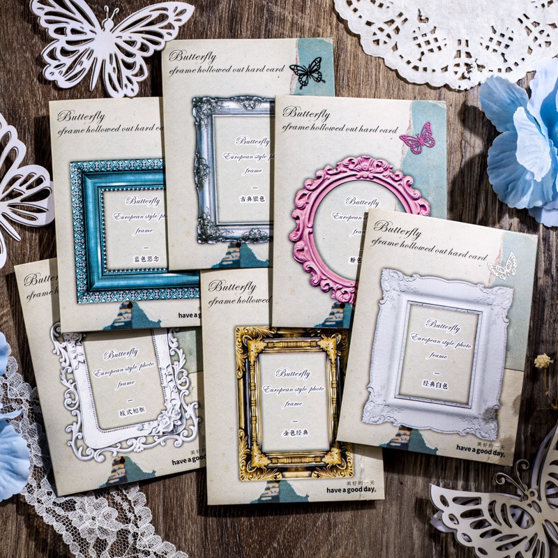 

[HARU] Butterfly Dream Vintage Frames Journaling Scrapbook Deco Paper Journal kit Kertas Motif