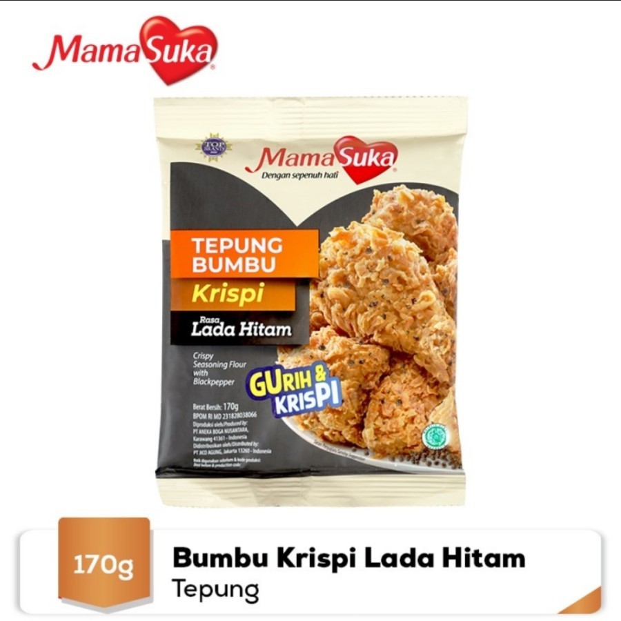 

Mama Suka Tepung Krispi Lada Hitam 170 g