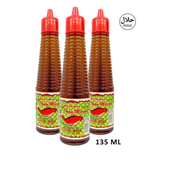 Kecap Ikan Djoe Hoa Kecap Ikan Cap Ikan Merah HALAL 140ml