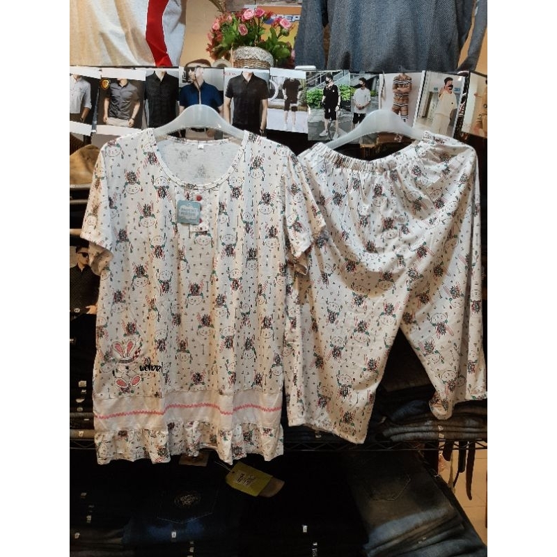 baju tidur xl kaus moshi yumico celana pendek