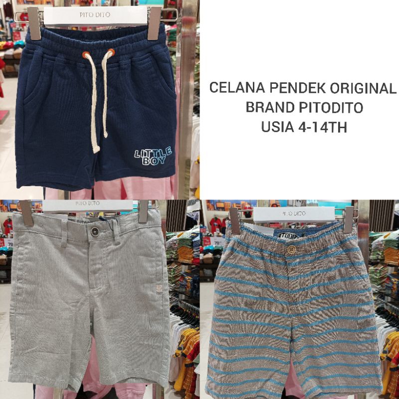 CELANA PENDEK CHINOS ANAK LAKI'' ORIGINAL BRAND PITODITO NL'23 (4-14TH)