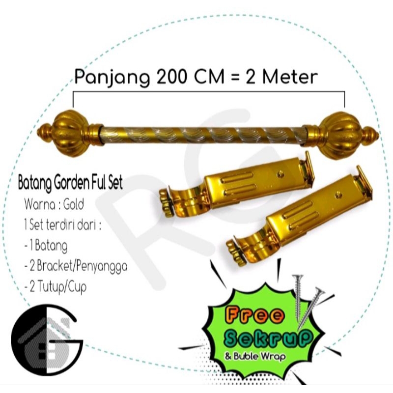 Batang gorden 2 meter