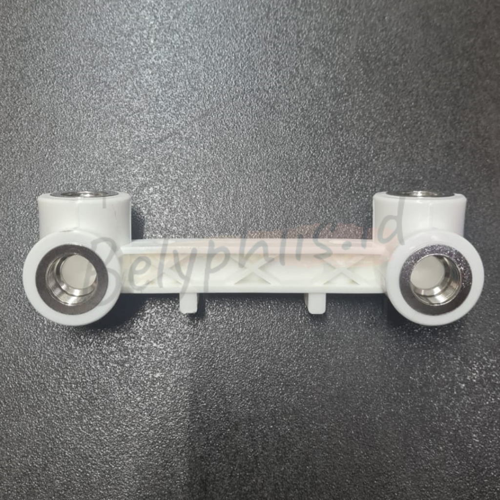 Dudukan Keran Air Panas Dingin | Bracket Instalasi Luar | Tanpa Bobok