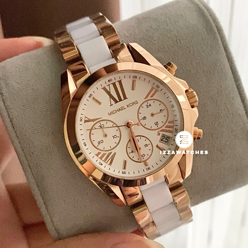 Jam Tangan Wanita MK5907 White Dial Two-Tone