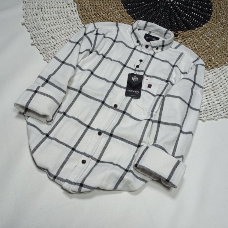 Kemeja flanel pria lengan panjang motif Kotak TERBARU  TERPOPULER