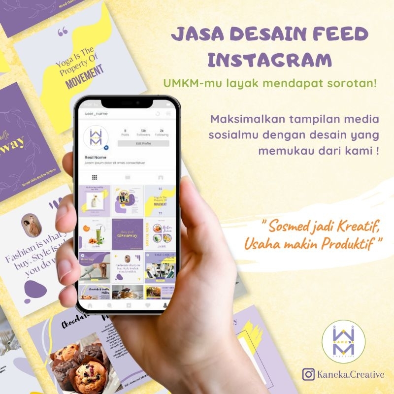 jasa desain feed instagram design IG