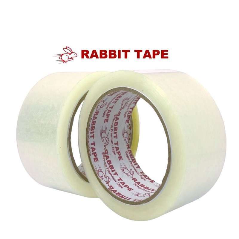 

Lakban Bening Transparan Kuat & Lengket / Lakban Rabbit Tape 45mm x 100 Yard 1 Roll / Lakban Perekat Kuat Berkualitas / Lakban Murah Berkualitas / Selotip Kuat / Selotip Murah / Selotip Berkualitas / Selotip Bening Transparan / Selotip Rabbit Tape