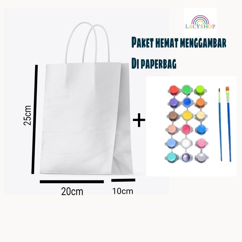 

Paket Hemat Menggambar di Paperbag Free Kuas