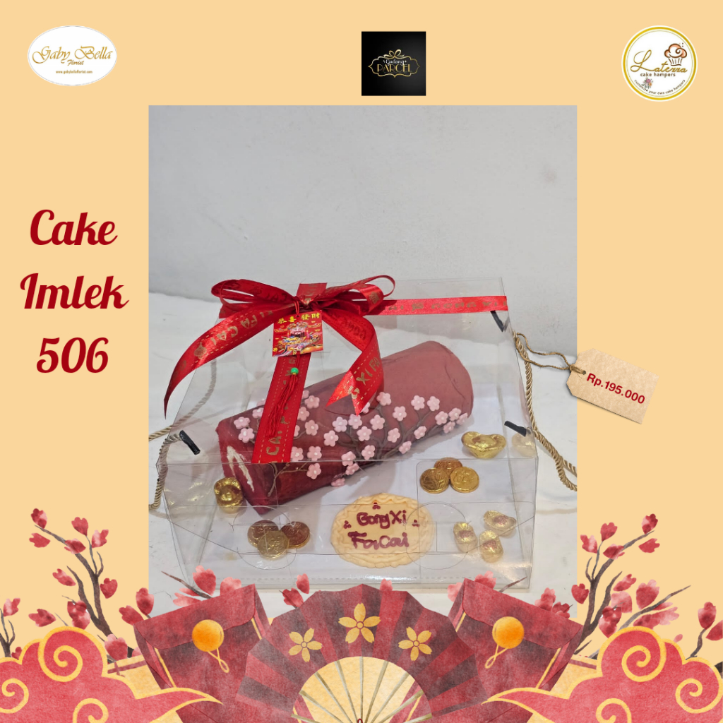 

Kuaile 506 Bolu Gulung Imlek Red Velvet Gulung Imlek Kue Imlek Kue Chinese New Year Gong Xi Fa Cai Cake
