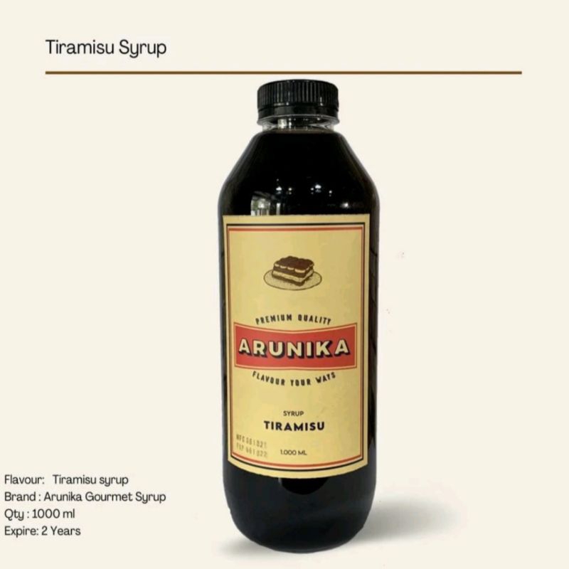 

Tiramisu Arunika Syrup 1 Liter