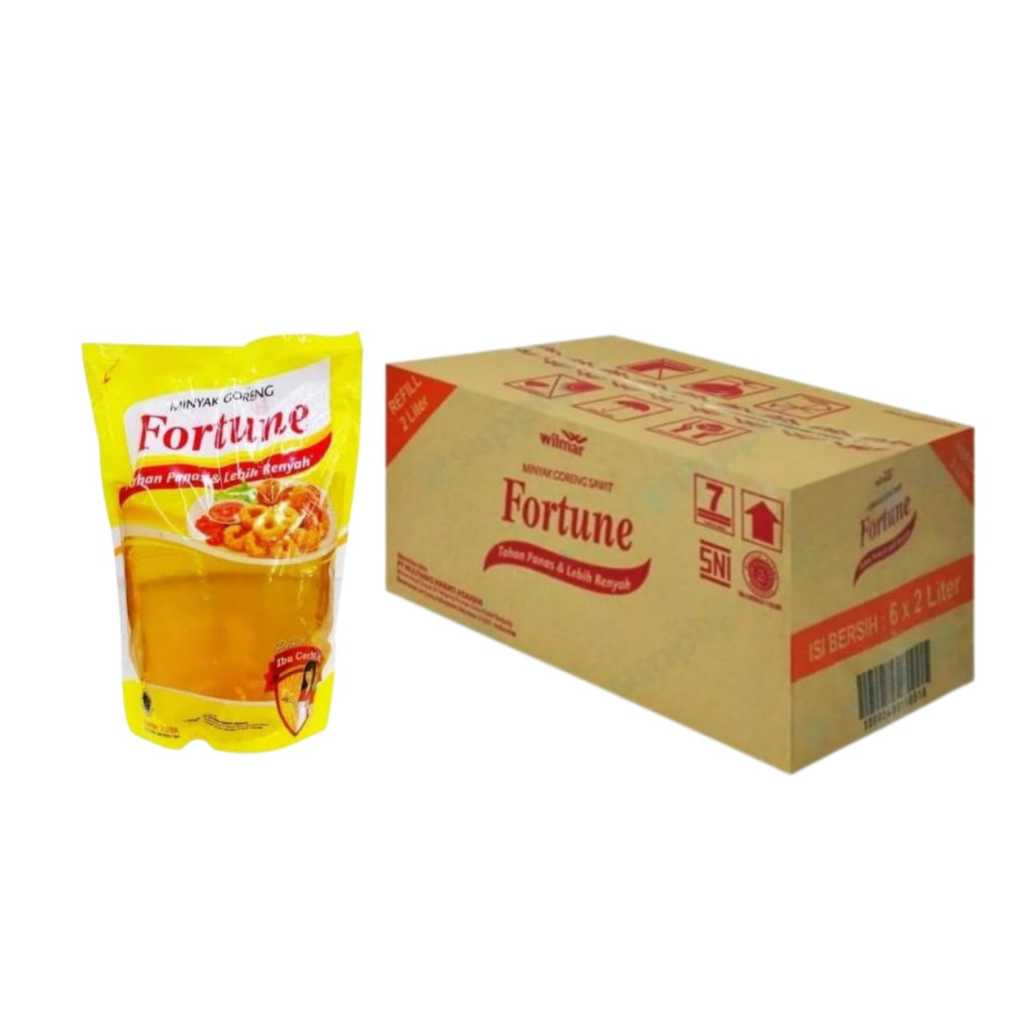 

Minyak Goreng Fortune 2 Liter Kemasan 1 Karton - Minyak Fortune Refill