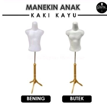 Manekin anak bening + kaki manekin