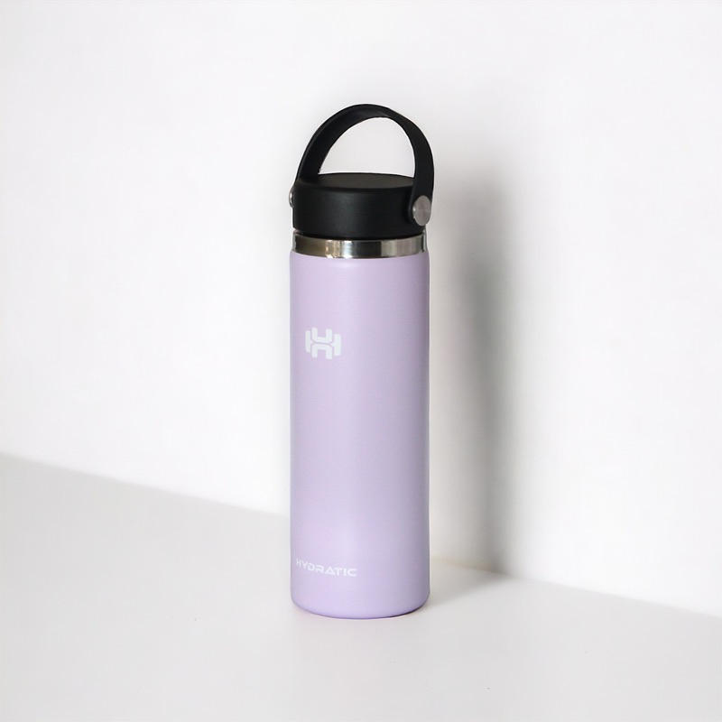 BOTOL MINUM TUMBLER HYDRATIC ASTERIC 20oz / 600ml - Tahan Panas Dingin 12 - 24 jam - LILAC - (2 TUTU
