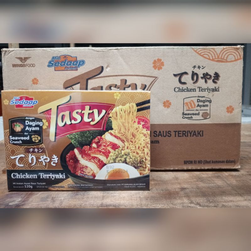 

NOODLES/MIE INSTANT SEDAP TASTY RASA CHICKEN TERIYAKI KEMASAN DUS ISI 12 PCS