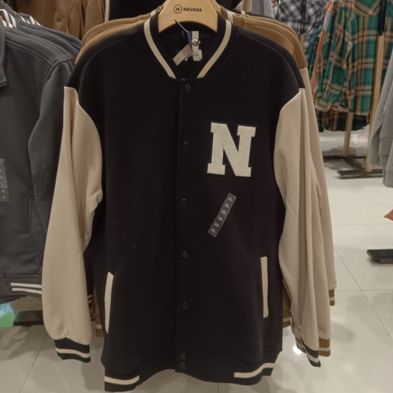 nevada jaket pria baseball original matahari