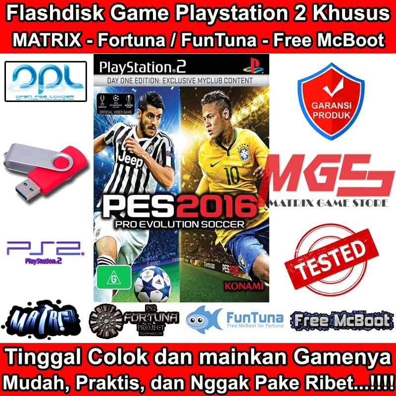 Flashdisk Game PS2 PS 2 PES 2016 - Patch V2 Ultimate Team