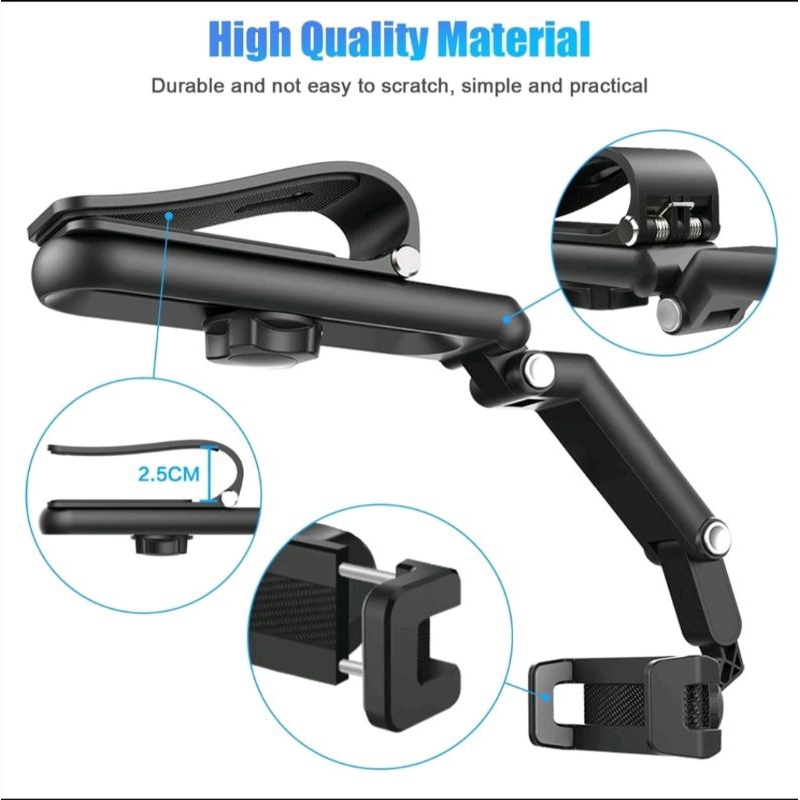 BIG PROMO TOKO_ATK168 PHONE HOLDER MOBIL 6 IN 1 CAR STAND DUDUKAN PEYANGGA PENAHAN HP NB58