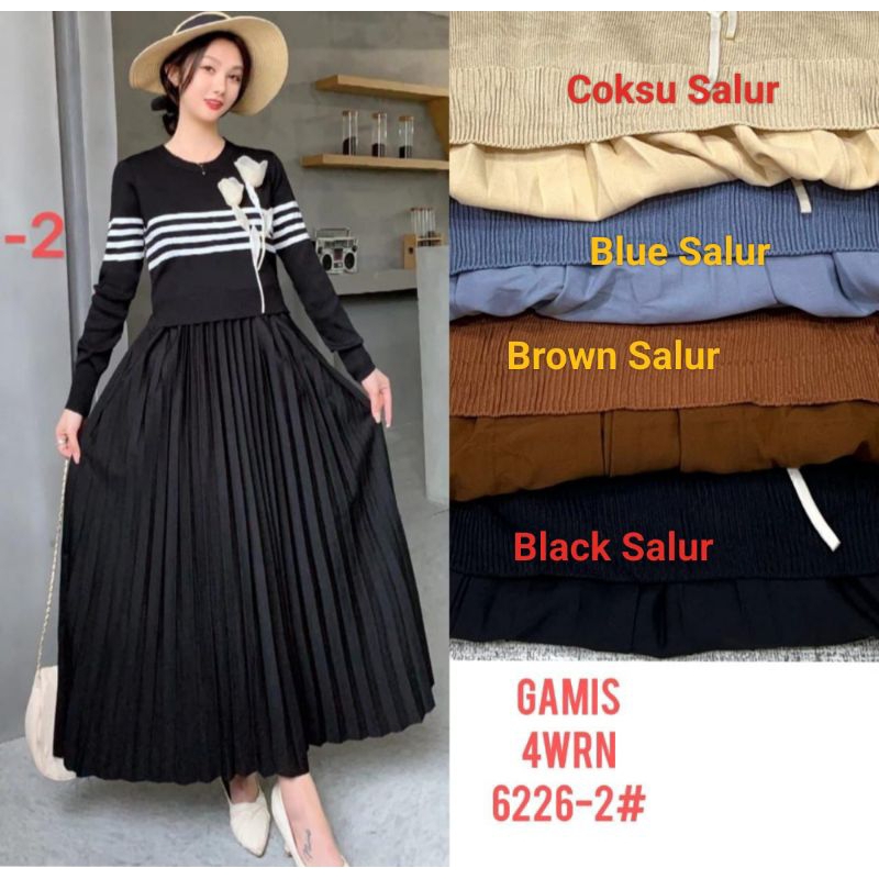 GAMIS RAJUT BANGKOK BUNGA ULFA PREMIUM ORI ZARA WOMEN