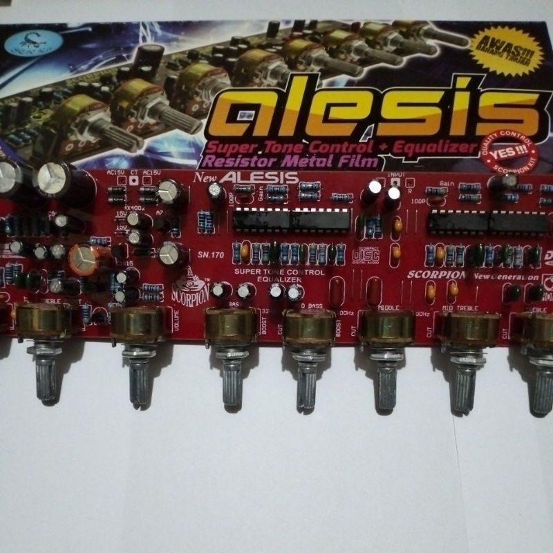 Tone control ALEXIS ALESIS stereo equalizer potensio putar