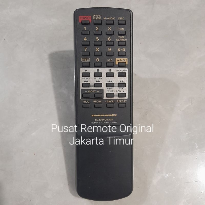 REMOTE REMOT DVD PLAYER KARAOKE MARANTZ RC200VCD AVK ORIGINAL ASLI