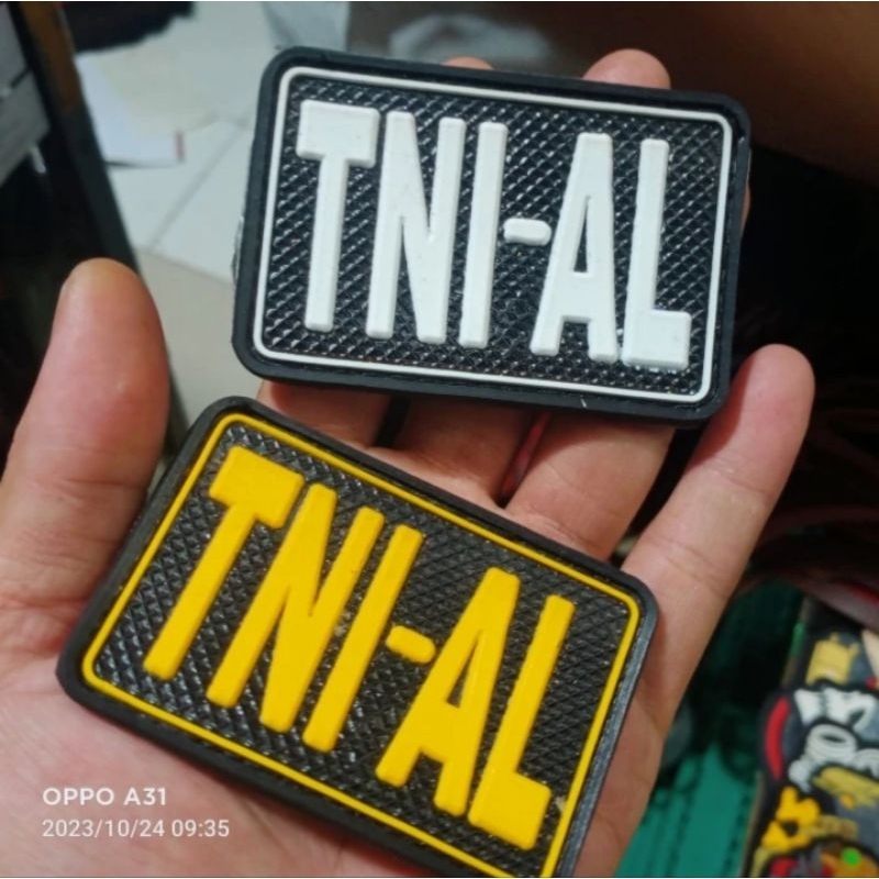 PATCH RUBBER PVC TNI AL 2  BEST QUALITY